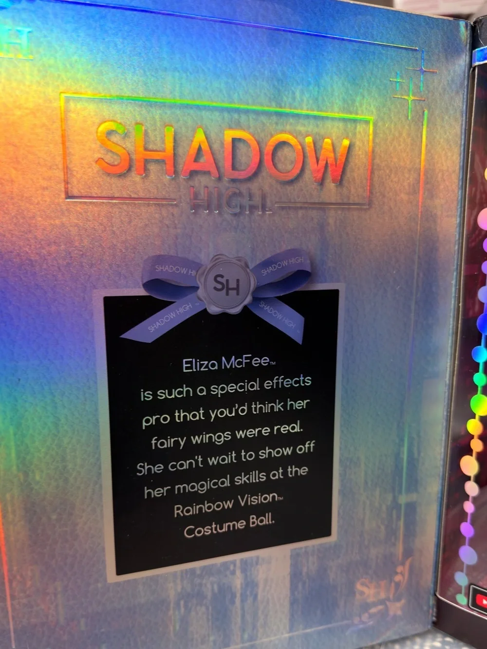 Rainbow Vision COSTUME BALL Shadow High – Eliza McFee (Light Blue) Fashion Doll.